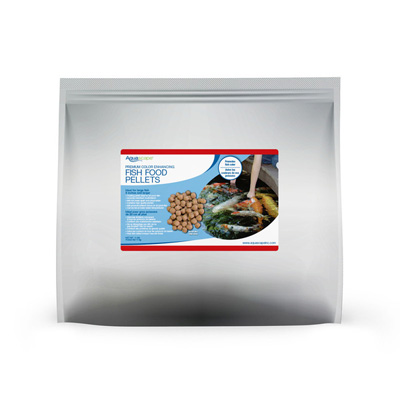 81048 Premium Color Enhancing Fish Food Pellets - 11 lbs / 5 Kg